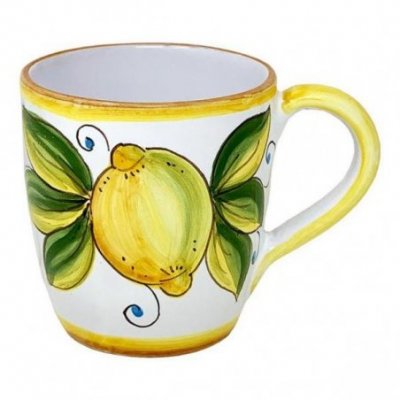 Deruta ceramic cup 10x14x10 cm - Taormina decoration -  - 