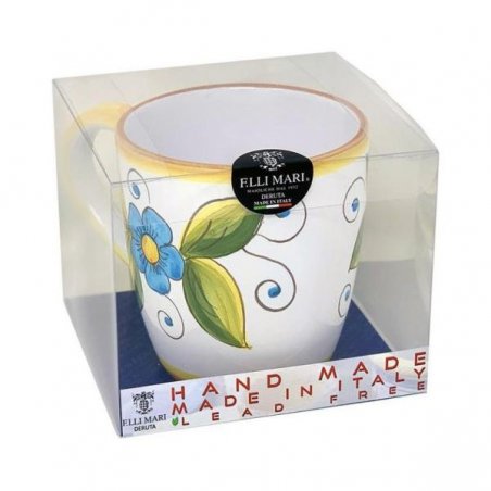 Deruta ceramic cup 10x14x10 cm - Taormina decoration -  - 