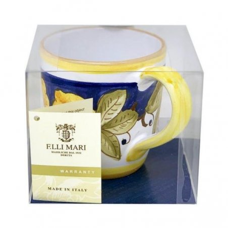 Deruta Keramiktasse 10x14x10 cm - Positano-Dekoration - 
