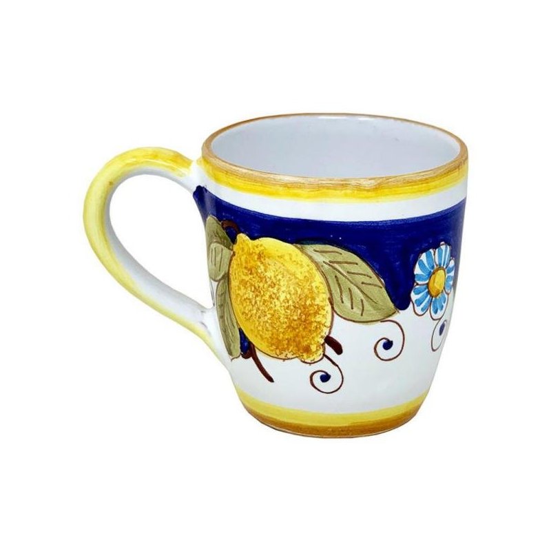 Deruta Keramiktasse 10x14x10 cm - Positano-Dekoration - 