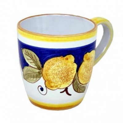 Deruta Keramiktasse 10x14x10 cm - Positano-Dekoration - 