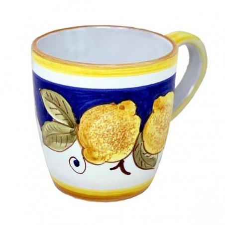 Tazza in Ceramica Deruta cm 10x14x10 - Decoro Positano - 