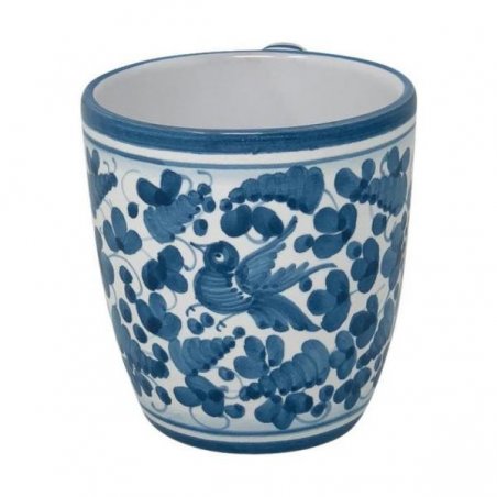 Tazza Ceramica Deruta - Decoro Arabesco Turchese - 