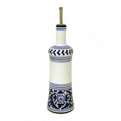 Deruta Ceramic Oil Cruet - 0,5L 31cm Blue Arabesque -  - 