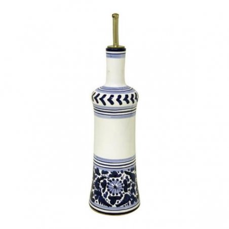 Oliera in Ceramica Deruta - 0,5L 31cm Arabesco Blu - 
