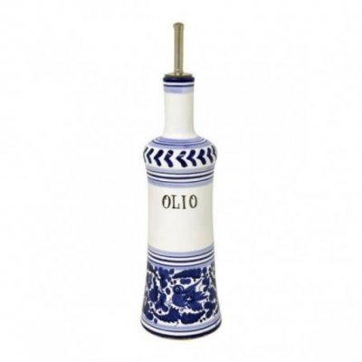 Deruta Ceramic Oil Cruet - 0,5L 31cm Blue Arabesque -  - 