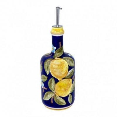 Deruta Ceramic Oil Cruet - 0,75L 25cm Positano Blue -  - 