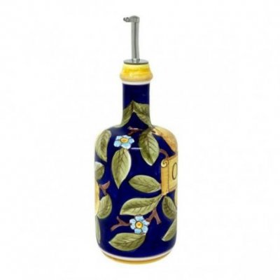 Deruta Ceramic Oil Cruet - 0,75L 25cm Positano Blue -  - 