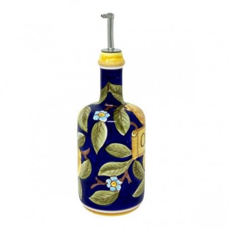 Deruta Ceramic Oil Cruet - 0,75L 25cm Positano Blue -  - 