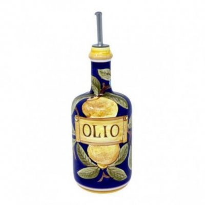Deruta Ceramic Oil Cruet - 0,75L 25cm Positano Blue -  - 
