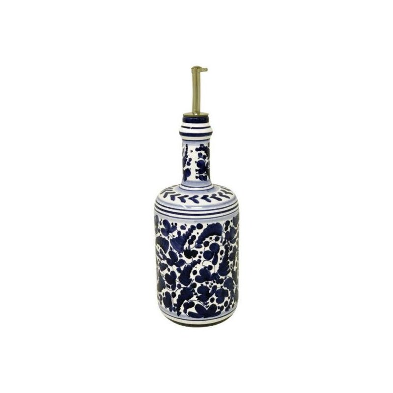Deruta Ceramic Oil Cruet - 0,75L 25cm Blue Arabesque -  - 