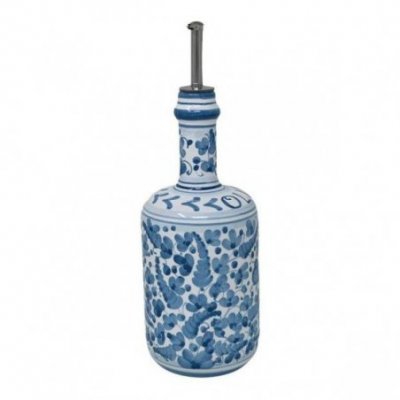 Deruta Ceramic Oil Cruet - 0,75L 25cm Arabesque Turquoise -  - 