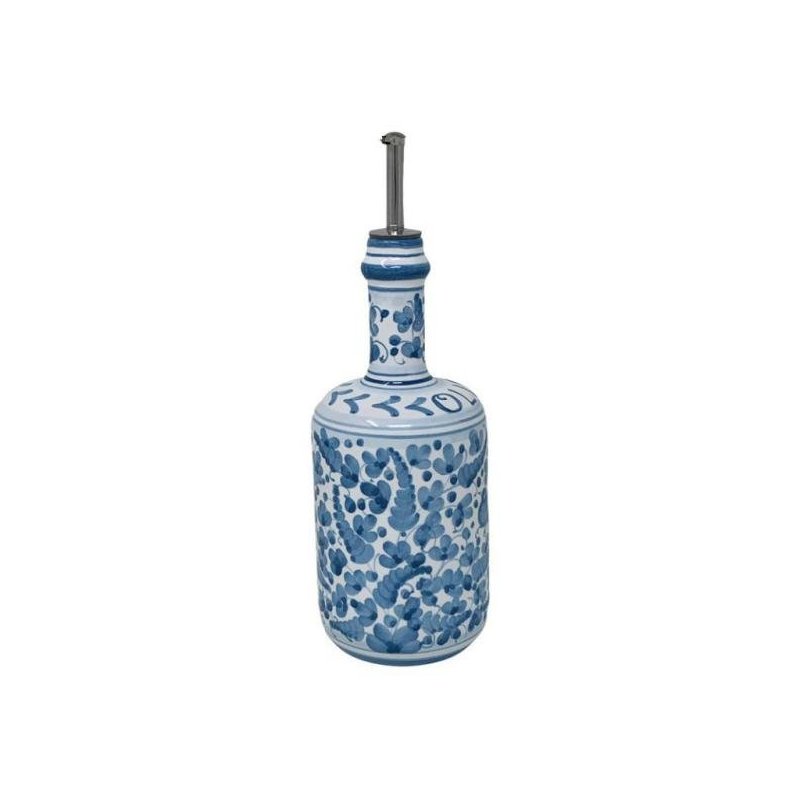 Deruta Ceramic Oil Cruet - 0,75L 25cm Arabesque Turquoise -  - 