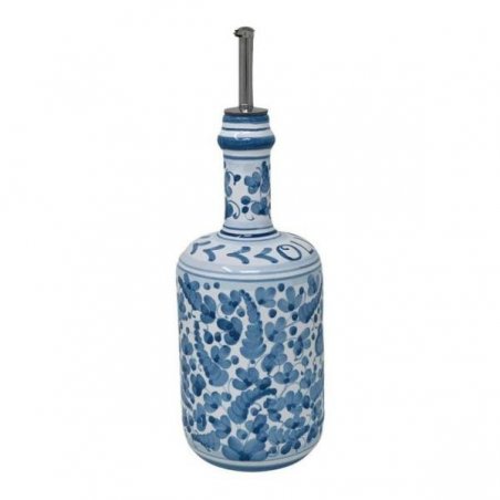 Deruta Ceramic Oil Cruet - 0,75L 25cm Arabesque Turquoise -  - 