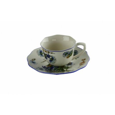 Servizio Caffè 6 pz "Blue Flower" - Royal Family - 