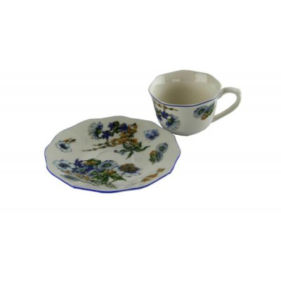 Servizio Caffè 6 pz "Blue Flower" - Royal Family - 