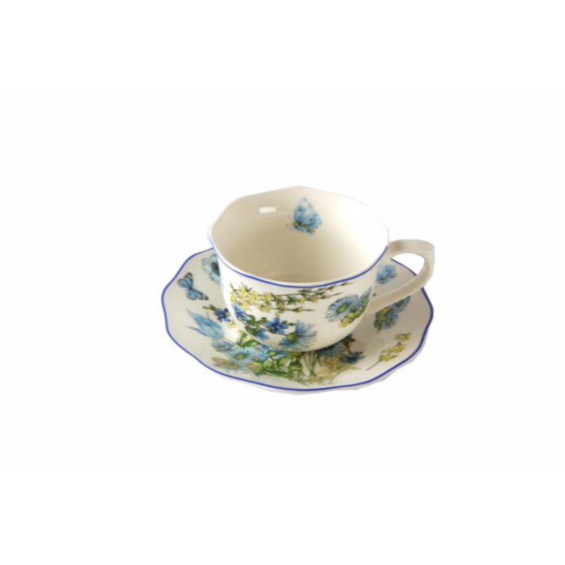 Servizio Tè 6 pz "Blue Flower" - Royal Family - 