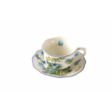 Servizio Tè 6 pz "Blue Flower" - Royal Family - 