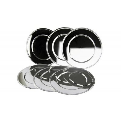 Sottopiatto Argento Sheffield Simple - Stile Moderno - Set 6 pz - Sweet England - 