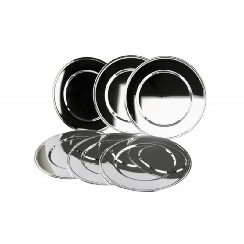 Sottopiatto Argento Sheffield Simple - Stile Moderno - Set 6 pz - Sweet England - 