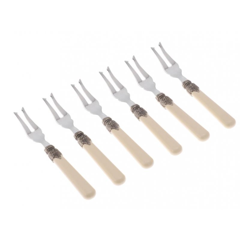Fourchette Apéritive - Set 6 Pièces - Classique - Couverts Colorés - Rivadossi Sandro -