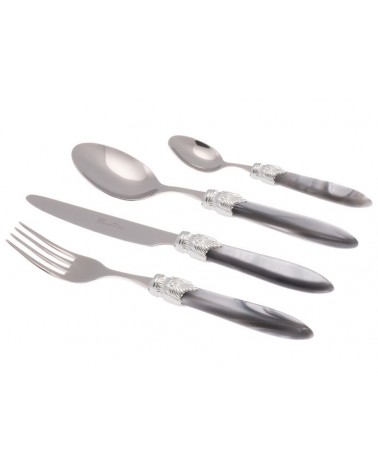 Rivadossi Farbiges Besteck - Laura Silver Color Set 4-teilig -