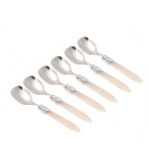 Set 6Pezzi Cucchiaini Gelato - Laura Color Argento - Rivadossi Sandro - 