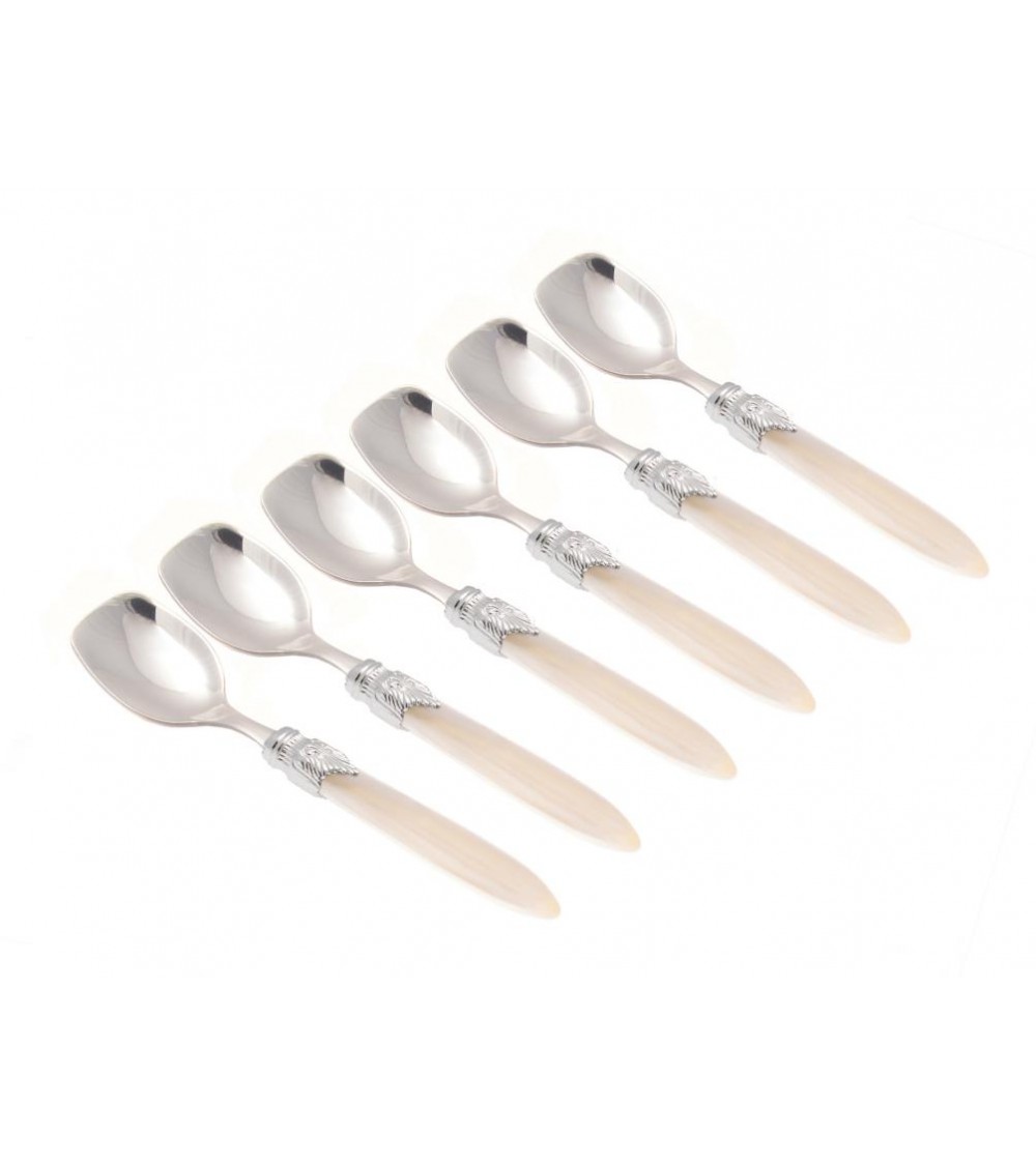 Set 6Pezzi Cucchiaini Gelato - Laura Color Argento - Rivadossi Sandro - 