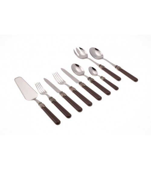 Rivadossi: Classic Set 75 Pcs - Shabby / Country Cutlery - brown