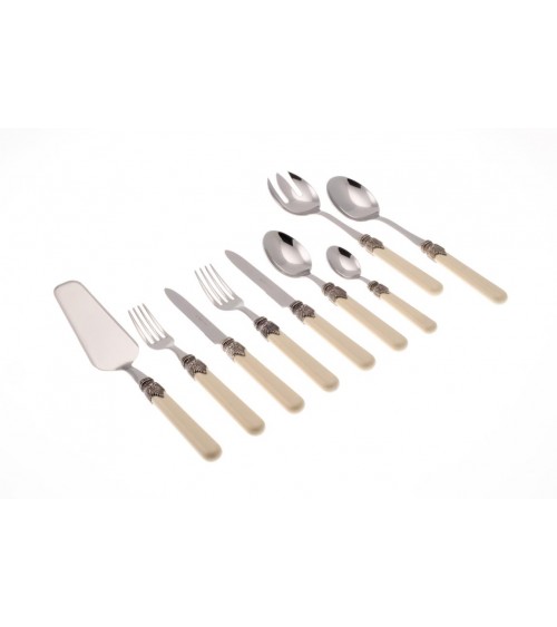 Rivadossi : Classic Set 75 Pz - Posate Shabby chic / Country - avorio