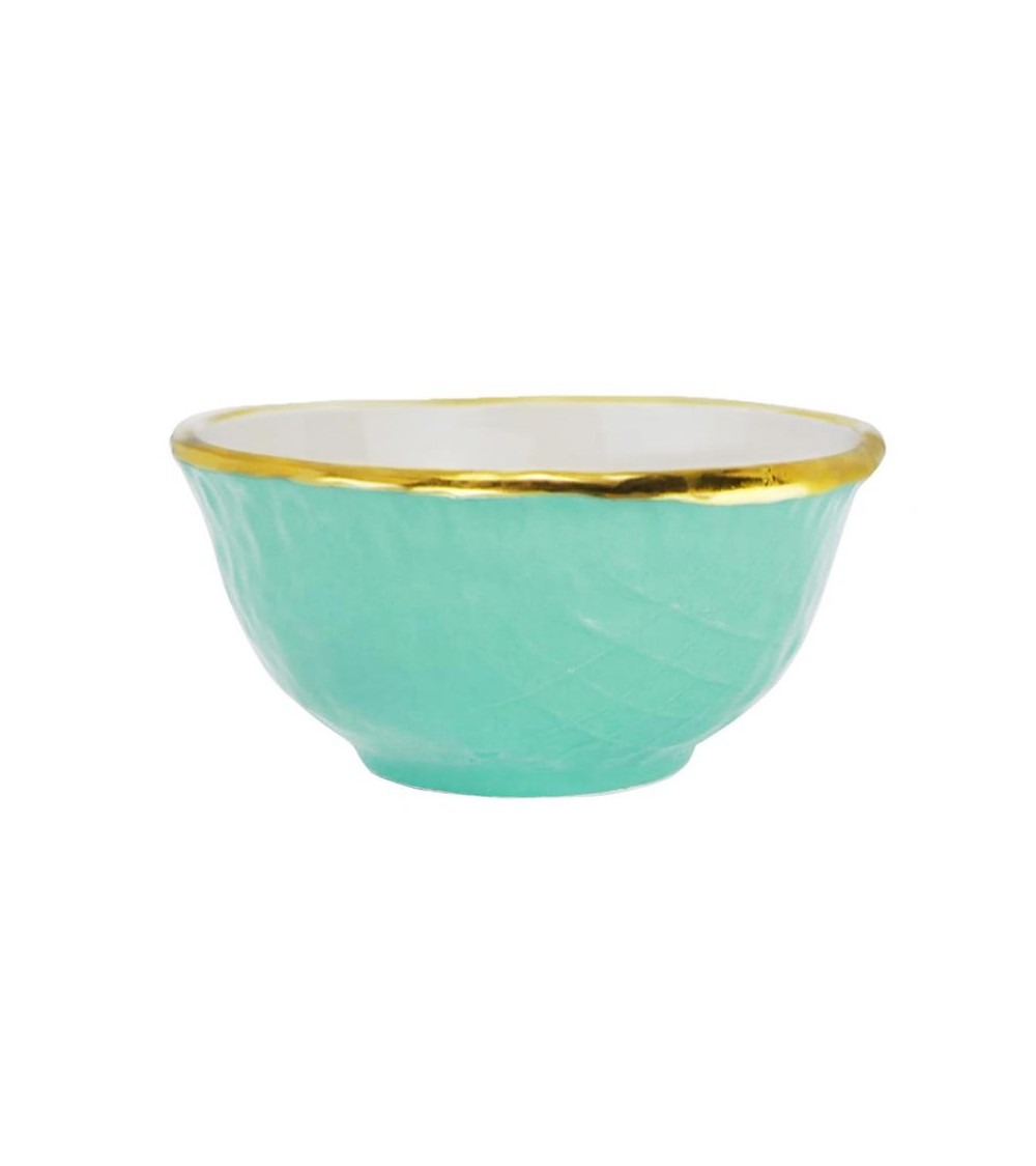 Coppetta Macedonia in Ceramica - Set 6 pz - Preta Oro - Arcucci - 