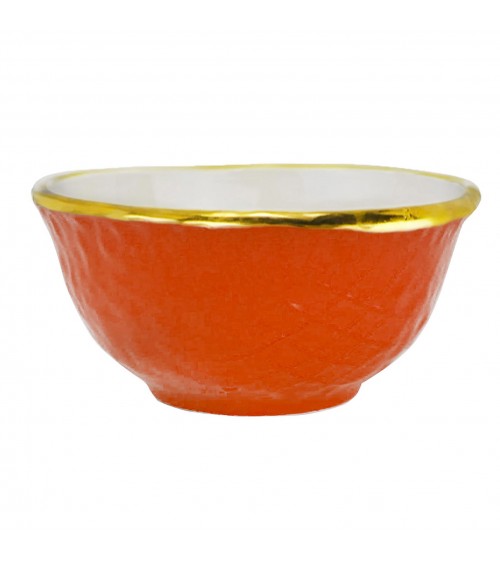 Coppetta Macedonia in Ceramica - Set 6 pz - Preta Oro - Arcucci - 