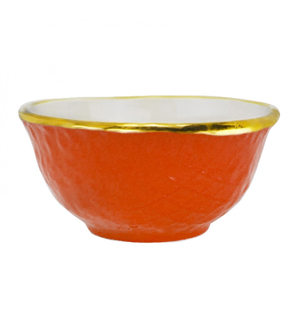 Macedonia Small Bowl in Ceramic - Set 6 pcs - Preta Oro - Arcucci -  - 
