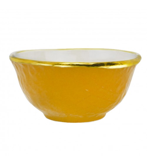 Macedonia Small Bowl in Ceramic - Set 6 pcs - Preta Oro - Arcucci -  - 