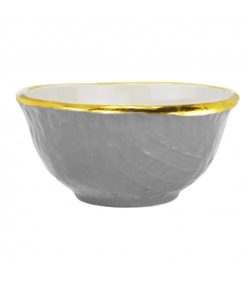 Coppetta Macedonia in Ceramica - Set 6 pz - Preta Oro - Arcucci - 