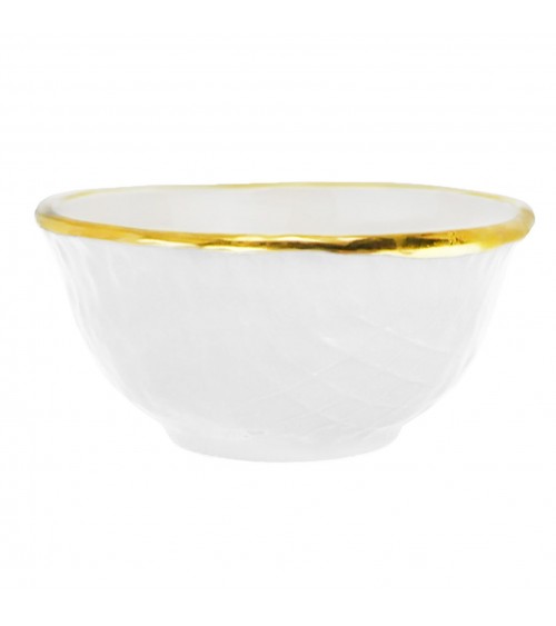 Coppetta Macedonia in Ceramica - Set 6 pz - Preta Oro - Arcucci - 