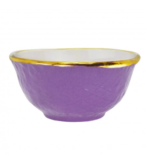 Coppetta Macedonia in Ceramica - Set 6 pz - Preta Oro - Arcucci - 