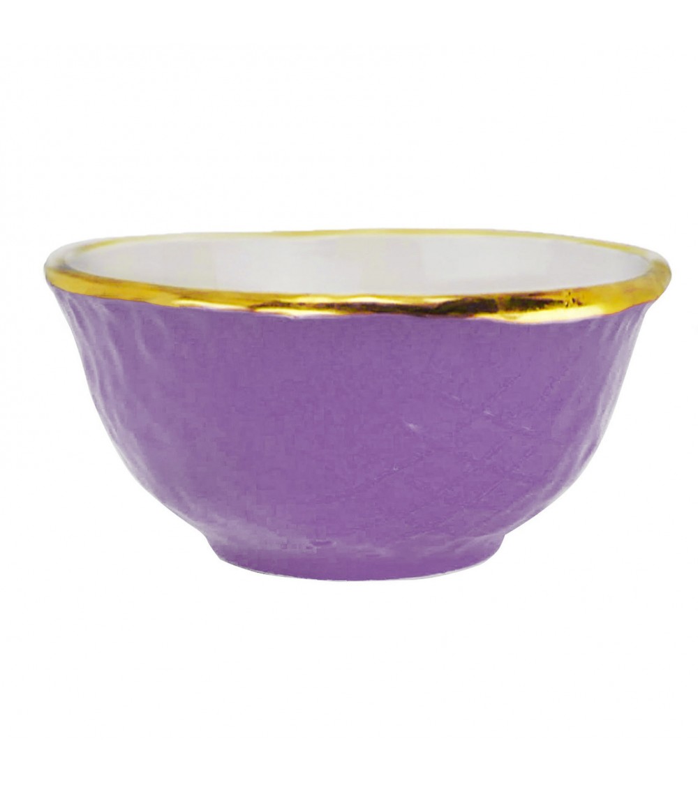 Coppetta Macedonia in Ceramica - Set 6 pz - Preta Oro - Arcucci - 