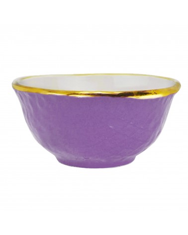 Coppetta Macedonia in Ceramica - Set 6 pz - Preta Oro - Arcucci - 