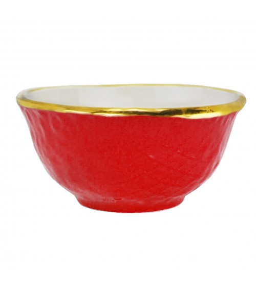 Coppetta Macedonia in Ceramica - Set 6 pz - Preta Oro - Arcucci - 