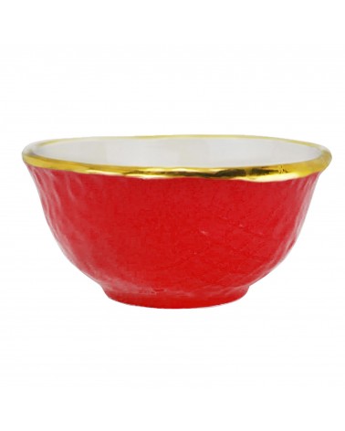 Coppetta Macedonia in Ceramica - Set 6 pz - Preta Oro - Arcucci - 