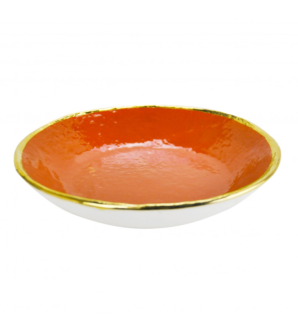 Ceramic Soup Plate - Set 6 pcs - Preta Oro - Arcucci -  - 