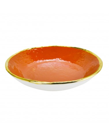 Ceramic Soup Plate - Set 6 pcs - Preta Oro - Arcucci -  - 