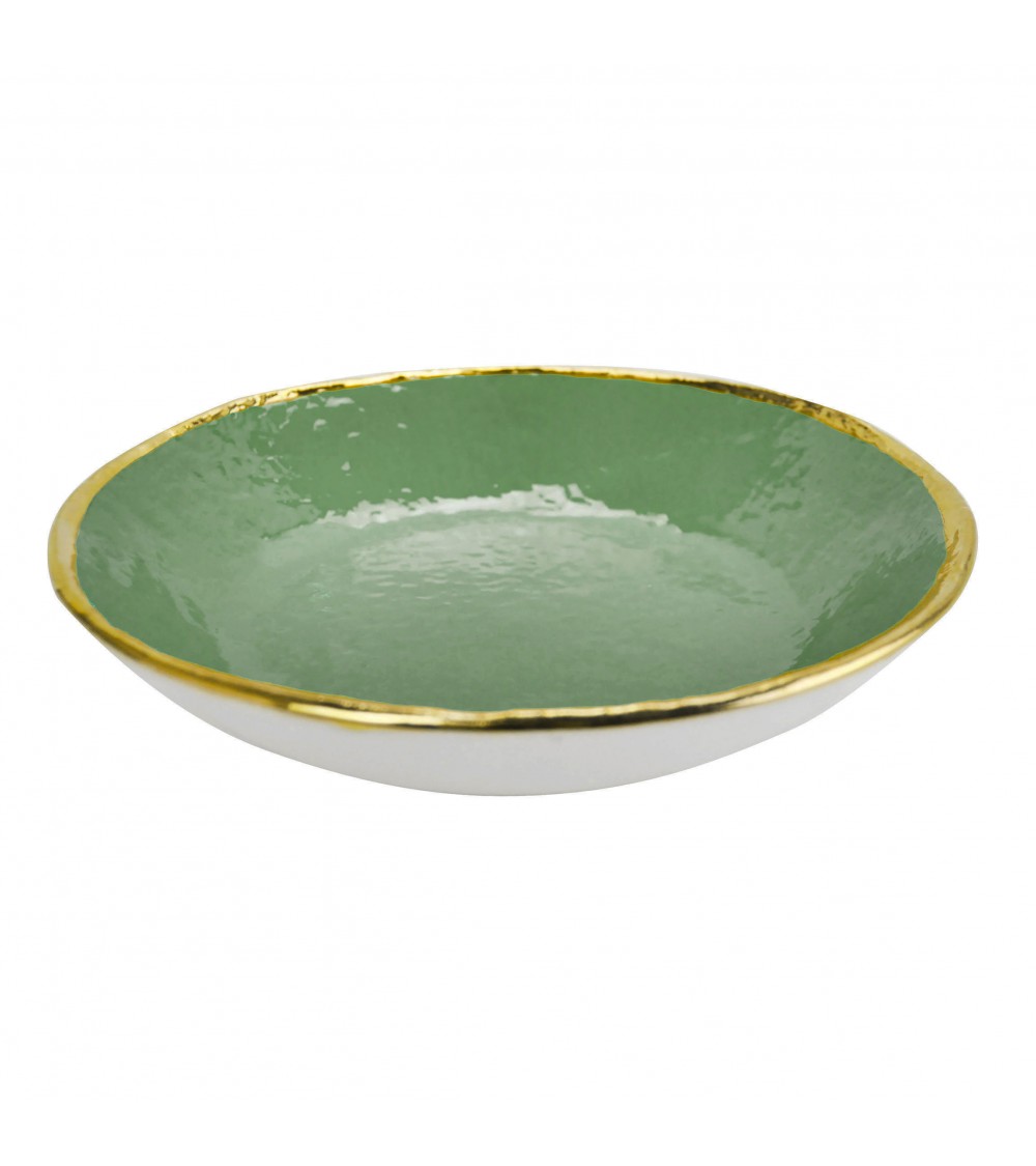 Ceramic Soup Plate - Set 6 pcs - Preta Oro - Arcucci -  - 