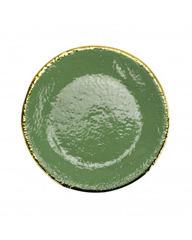 Piatto Piano in Ceramica - Set 6 pz - Preta Oro - Arcucci - 