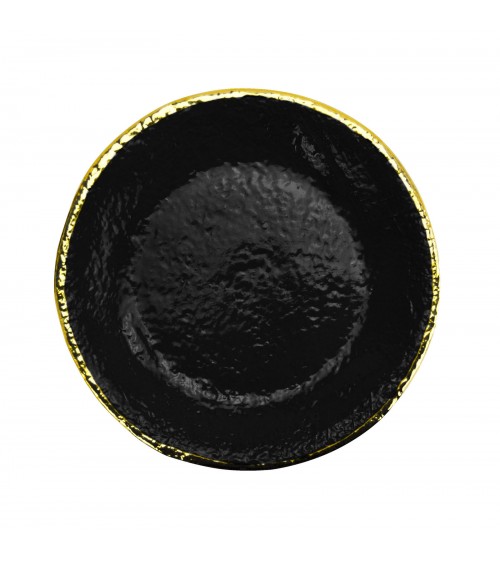 Piatto Piano in Ceramica - Set 6 pz - Preta Oro - Arcucci - 