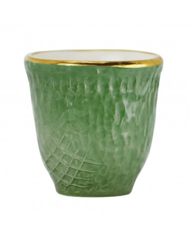 Pretino Caffè in Ceramica - Set 6 pz - Preta Oro - Arcucci - 