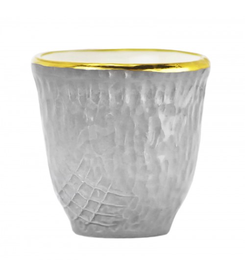 Pretino Caffè in Ceramica - Set 6 pz - Preta Oro - Arcucci - 