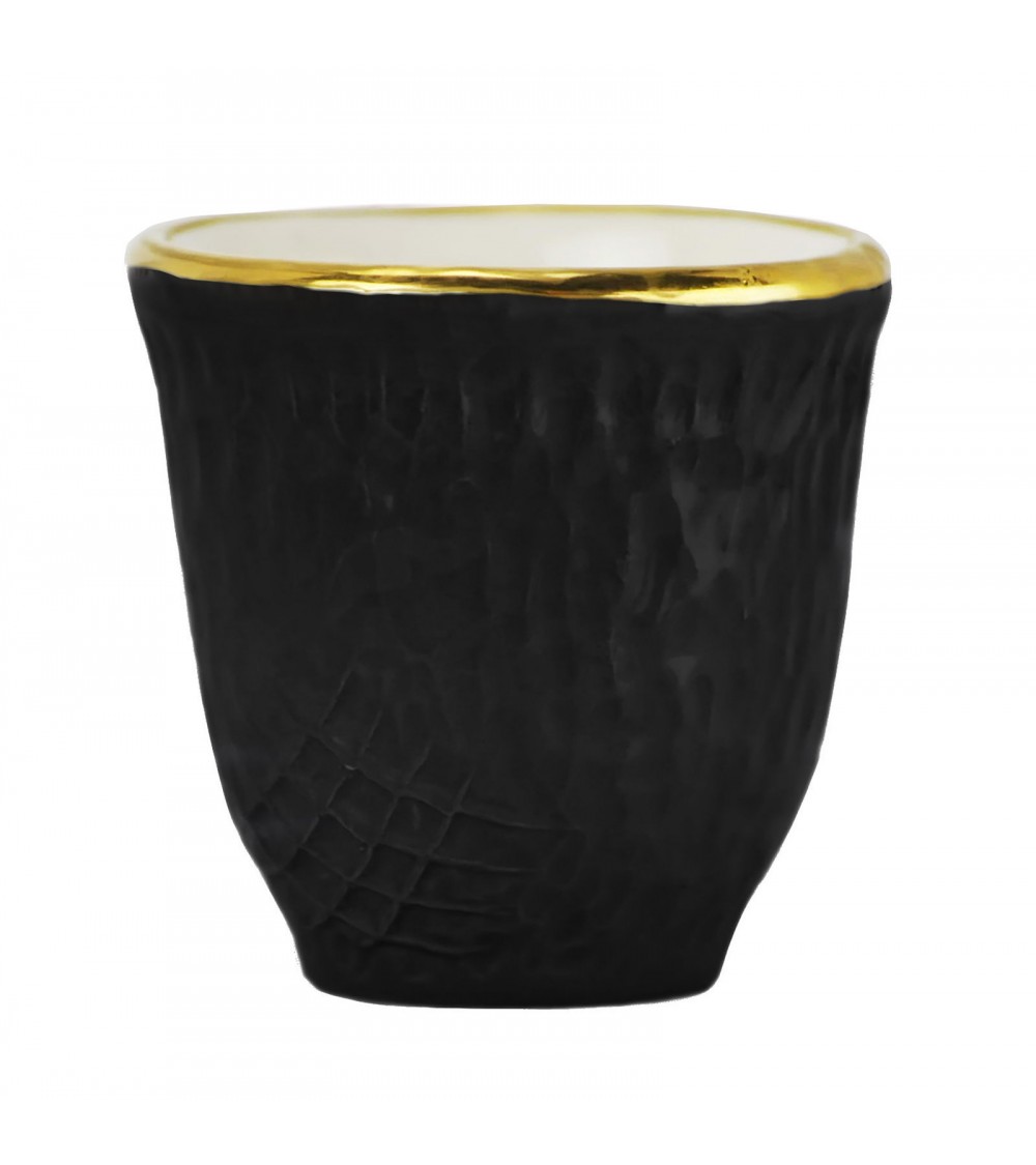 Pretino Caffè in Ceramica - Set 6 pz - Preta Oro - Arcucci - 