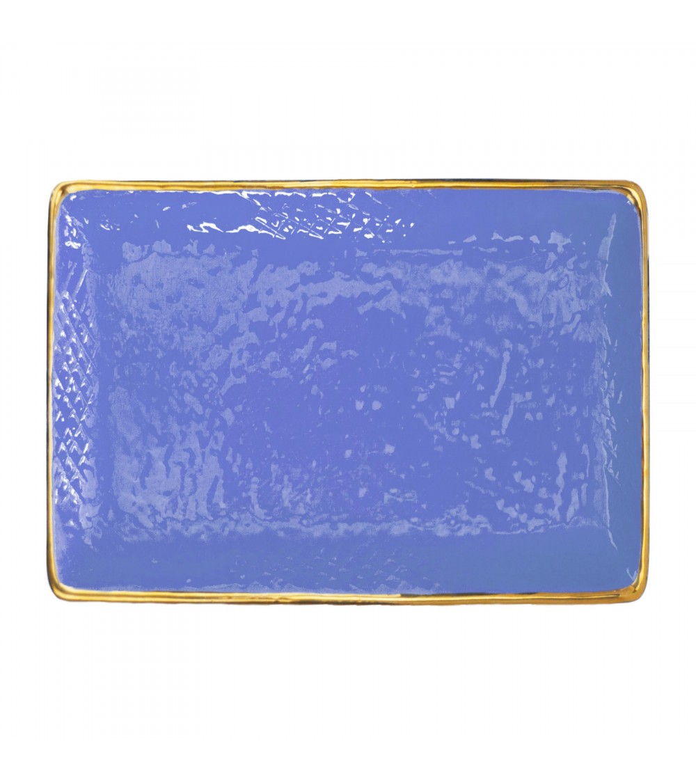 Plateau Rectangulaire en Céramique -Set 4 pcs- Preta Oro - Arcucci -
